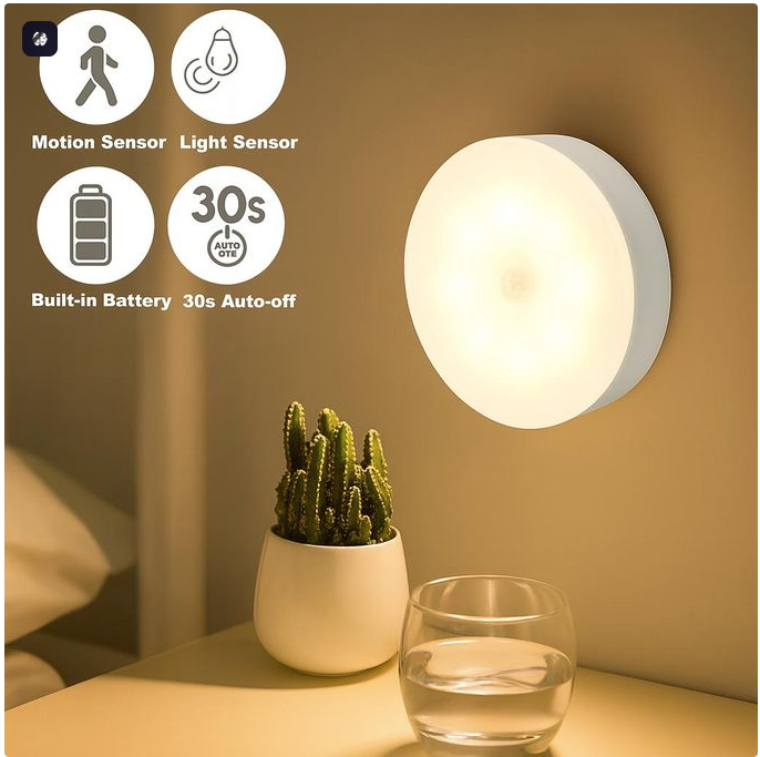 Mythco Wireless Body Induction Lamp LED Motion Sensor Night Light for Home